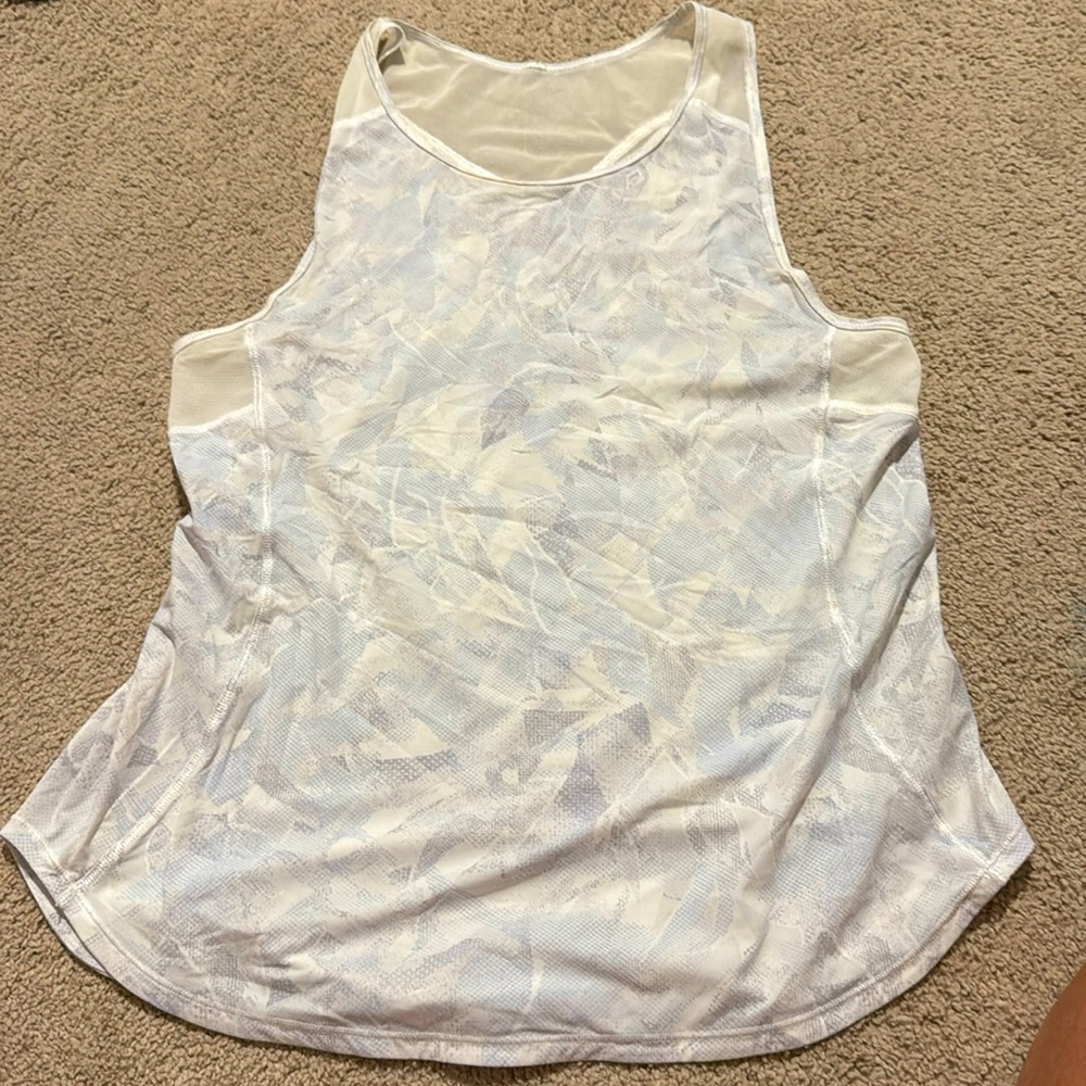 Lululemon Sculpt Tank Top Jasmine White Multi - 8